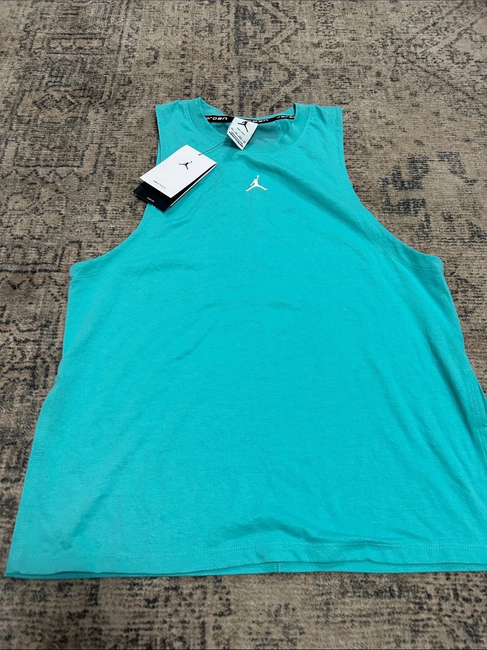Jordan Women's Sport Diamond Tank Top Teal NWT Size XS
